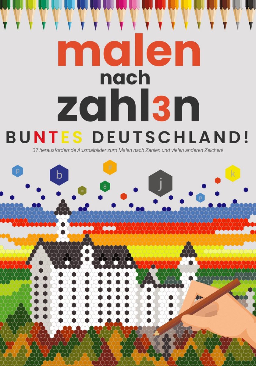 Kleuren op Nummer voor Volwassenen | Kleurrijk Duitsland! | Kleurboek voor volwassenen | Kleuren op Numm3r | Color by Number | Kleuren Volwassenen | Buntes Deutschland!